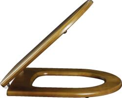 Villeroy & Boch Hommage - WC-ülőke fedéllel, fa - ülőke, rozsdamentes acél zsanérokkal 99266100 (99266100)