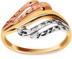 Heratis Forever Háromszínű arany gyűrű gravírozással, 9K IZ9964HR
