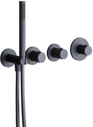 PAFFONI Modular Box - Termosztatikus keverő 2 készülékhez, süllyesztett, matt fekete színű MDE000NO (MDE000NO)