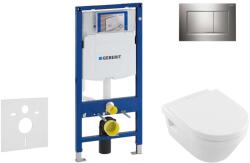Geberit Duofix - Villeroy & Boch falra szerelhető WC és ülőkés szett, Sigma30 gombok, DirectFlush, SoftClose, CeramicPlus, króm 111.300. 00.5 NB6 (111.300.00.5 NB6)