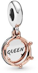 Pandora ékszer Queen függő rozé ezüst charm 788255