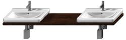 Jika Cubito - Mosdótál atipikus 221x47 cm, 2 lyukkal, wenge H4501551724451 (H4501551724451)