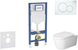 Geberit Duofix - Előfali szerelő készlet, ME by Starck WC és softclose ülőke, Sigma01 vezérlőgomb, alpesi fehér SANI11CP3108 (SANI11CP3108)