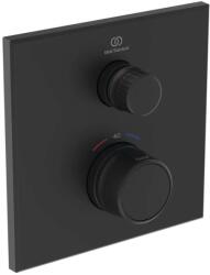 Ideal Standard CeraTherm Navigo - Termosztatikus, rejtett zuhanykeverő, selyemfekete A7301XG (A7301XG)