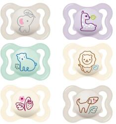 MAM Játszócumi Mini Air, megújult! szilikon lapított (méret: 0) 0+ hó