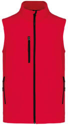Kariban Férfi 3 rétegű softshell mellény, Kariban KA403, Red-2XL (ka403re-2xl)