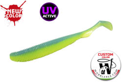 Molix RA Shad 3.8" / #686 - UV Electric Blue Chart gumihal