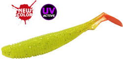 Molix RA Shad 3.0" FAT / #639 - UV Tournament Chartreuse Orange Tail gumihal