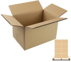 BESTOFFICE Kartondoboz, 5 rétegű, 600X400X460mm, 15db/köteg - RAKLAPOS (RYL_13_5KARTON600X400X460_RAKLAP)