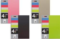 Spirálfüzet MIQUELRIUS 100 lap, színregiszteres, 4 részes, A/5-ös vonalas