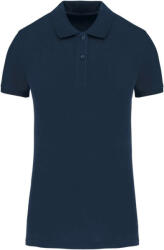 Kariban Női organikus piké pamut póló, Kariban KA2026, Navy-XS (ka2026nv-xs)