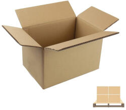 BESTOFFICE Kartondoboz, 5 rétegű, 600X400X460mm, 15db/köteg - FÉL RAKLAPOS (RYL_13_5KARTON600X400X460_FELRAKLAP)