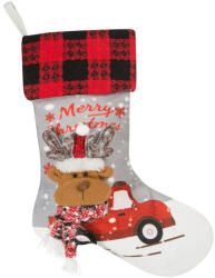  Renne mikulás csizma Világosszürke 28x50 cm (416823)