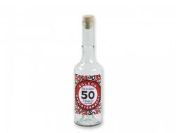 CQ Kft Pálinkás üveg Boldog 50. Születésnapot piros 0, 5l (5002732)