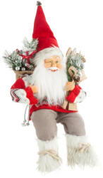  Mikulás ülő figura 81D Piros 40 cm (454883)