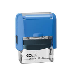 COLOP Bélyegző C20 Colop kék átlátszó ház/kék párna (15314063) - bestoffice