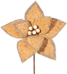  Dekoratív karácsonyi virág 94 Bézs 25x15 cm (410420)