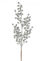  Dekoratív téli gally 60b Ezüst 45x20 cm (410448)