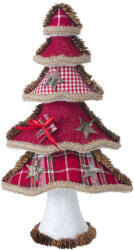  Karácsonyfa figura 86b Natúr/piros 40 cm (125282)