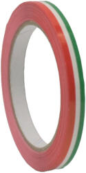  Ragasztószalag 9mm/66m nemzetiszínű PVC