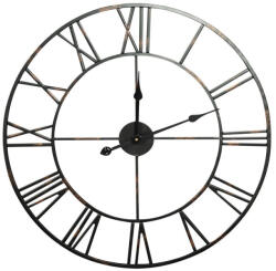  Dekoratív falióra 03 vingtage stílusú Fekete 70x5x70 cm (387973)