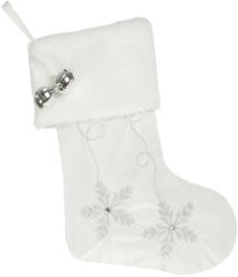  Angel mikulás csizma hópehely hímzéssel Fehér 50 cm (416848)