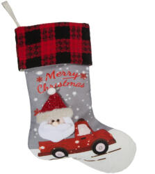  Santa mikulás csizma Világosszürke 28x50 cm (416825)