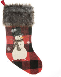  Paulo mikulás csizma Fekete/piros 20 cm (371025)