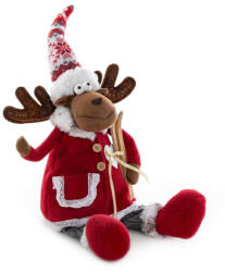  Karácsonyi szarvas figura 73b Piros 18x14x62 cm (430683)