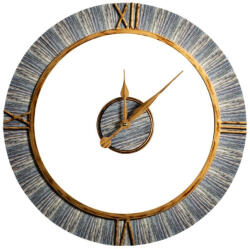  Dekoratív falióra 25 fémből modern stílusban Barna 60x5x60 cm (389909)