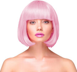 PartyPal Paróka rövid kleopátra, Rózsaszín (LUFI869423)