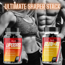 Muscle Rage ULTIMATE SHAPER STACK - Látványos Zsírégetés & Alakformálás - Lipodrol + Slin-Rx - Muscle Rage