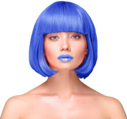 PartyPal Paróka rövid kleopátra, Sötétkék (LUFI558180)