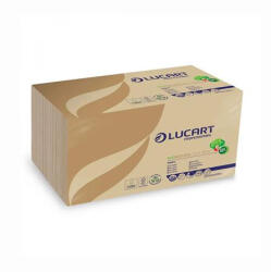 Lucart Szalvéta, 1/4 hajtogatott, 30x30 cm, LUCART "Econatural 130T", havanna barna (831119W)