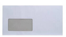 Bluering Boríték LC6/5 enyvezett bélésnyomott bal ablakos 45x90mm 114x229mm B20A15 Bluering® fehér (BORC65AB4590DB) - irodaszerpiac