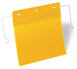 DURABLE Logisztikai zseb, A5, fekvő, DURABLE, dróttal, sárga (175204)