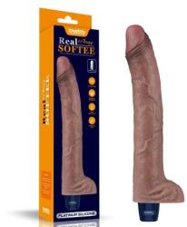 Lovetoy 11" REAL SOFTEE Rechargeable Silicone Vibrating Dildo (27cm) Vibrator