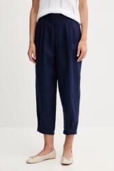 United Colors of Benetton lennadrág sötétkék, magas derekú széles, 4AGHDF08L - sötétkék XS