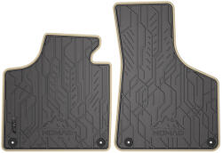 FroGum NOMAD Ford Ka II hatchback 2008-2016-ig ELÜLSŐ PÁR AUTÓ GUMISZŐNYEG 2DB-OS SZETT BÉZS SZEGÉLLYEL PRÉMIUM (ND0307KA-BG)