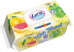 Misavan Servetele umede Lara, Grapefruit, 120 buc - 90021411 (8699444262987)