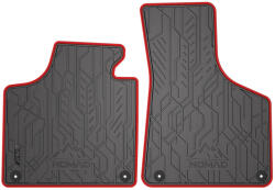 FroGum NOMAD BMW 5 Series E61 combi 2003-2010-ig ELÜLSŐ PÁR AUTÓ GUMISZŐNYEG 2DB-OS SZETT PIROS SZEGÉLLYEL PRÉMIUM (ND0663E61)