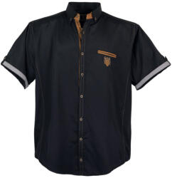 LAVECCHIA cămașă bărbați 1128 oversize Negru 6XL