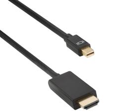 DeTech Кабел DeTech Mini DP - HDMI M/M, 14+1 cooper, 1.8м, Черен (DE-18279)