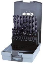 RUKO Set de 25 burghie elicoidale, DIN 338, tip VA, HSSE-Co 8 TiAlN (RK.281215EFRO) Burghiu