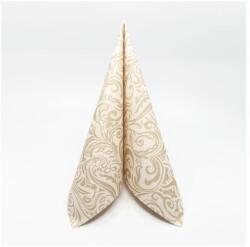 Mank papírszalvéta 3 rétegű 40x40 cm 100 lap/csomag Lias pezsgő/világosbarna