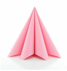 Mank Textilhatású egyszínű szalvéta 40x40 cm 50 lap/csomag - rózsa/pink