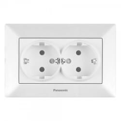 Panasonic Priza Schuko 2p+e Dubla 16a 250v Alb Arkedia Panasonic (wmtc0205-2wh)