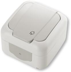 Schuko Priza Cu Capac Ip54 Schuko 2p+e Cu Pt 16a 250v Gri (90555508)