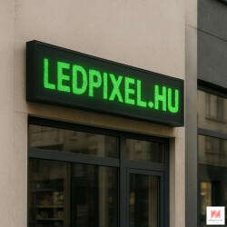  Zöld beltéri LED fényújság - P10, 224x80 cm