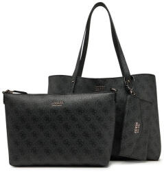 GUESS Brenton Set Geantă de damă Shopper De umăr Neagră HWLG9648230-CLO (HWLG9648230-CLO)